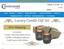 Tablet Screenshot of candlemart.com